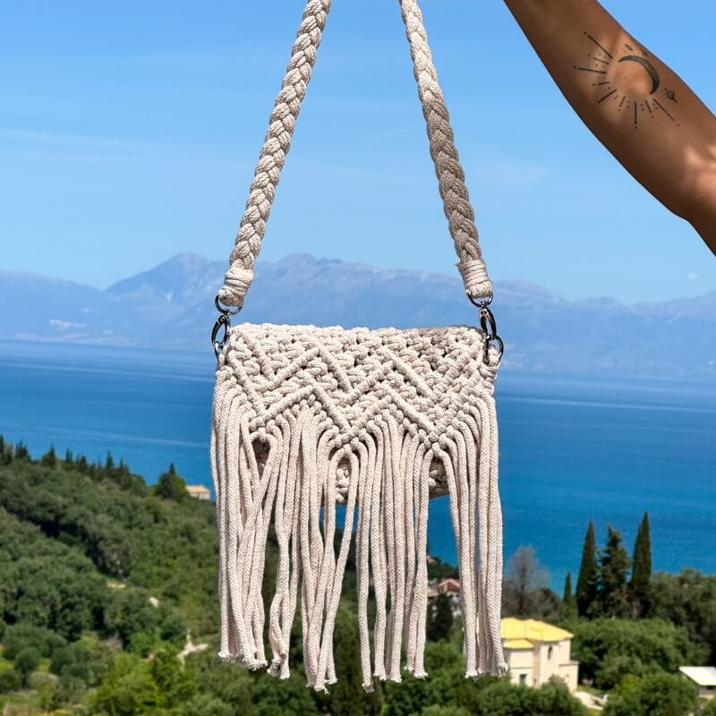 Torebka makramowa Czunelka - obrazek 3