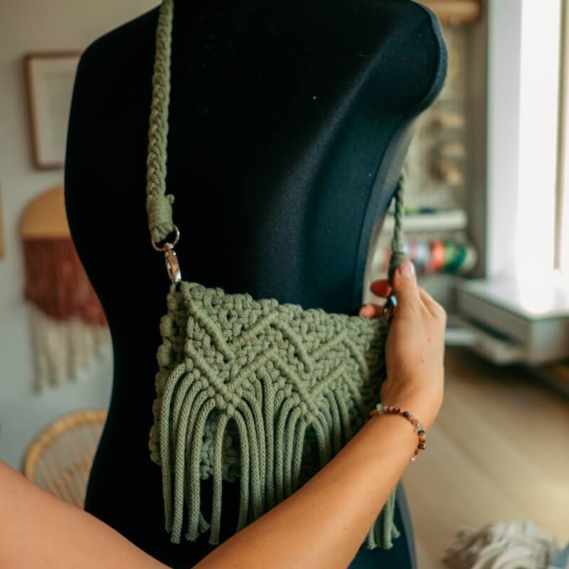 Torebka makramowa Czunelka - obrazek 5