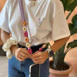 makramowa smycz do telefonu