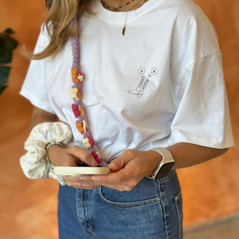 makramowa smycz do telefonu