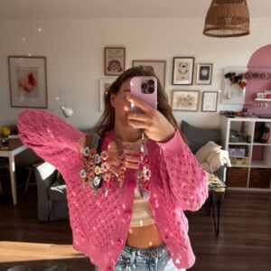 Makramowa smycz do telefonu