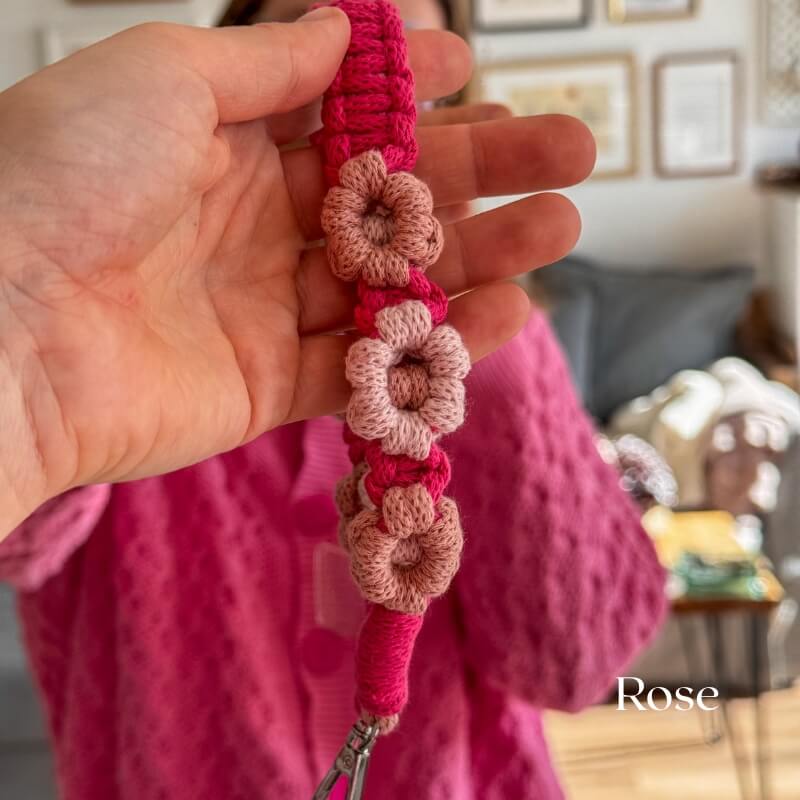 Makramowa smycz do telefonu