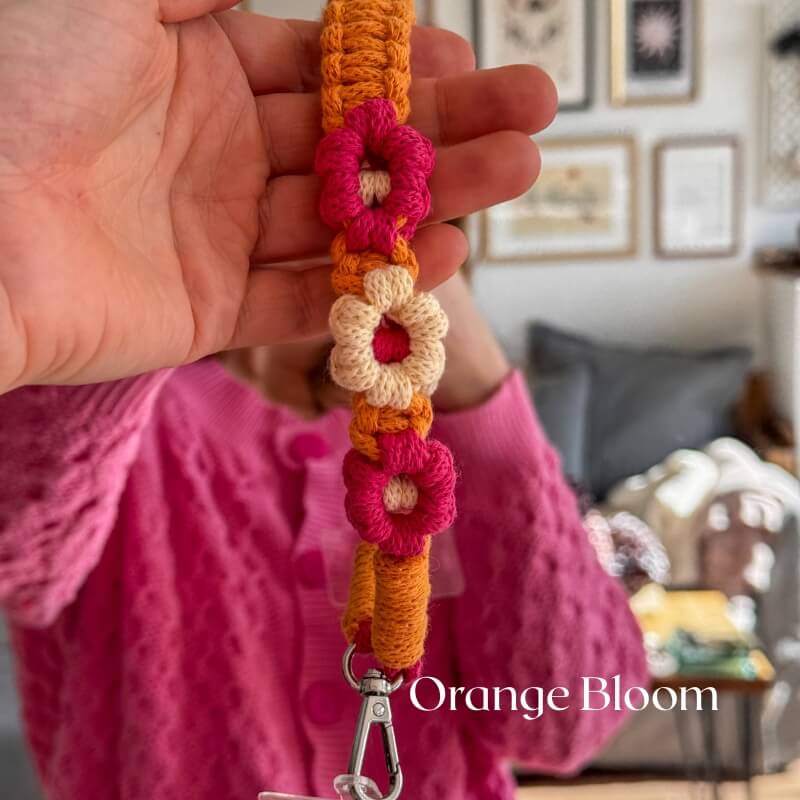 Makramowa smycz do telefonu